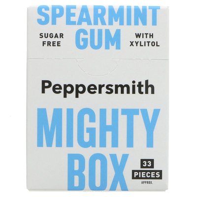 Peppersmith Mighty Box Spearmint Chewing Gum 50g *BBD  10.10.2024*
