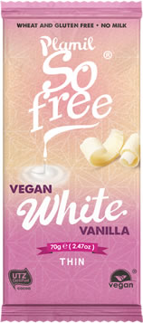 Plamil So free Vegan White Thin Bar 70g *THT 06.01.2023*