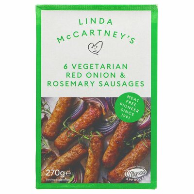 Linda Mccartney Red Onion & Rosemary Sausages 270g