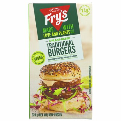 Frys Traditional Burgers 320g *FROZEN PRODUCT*