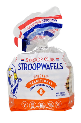 Stroop Club Stroopwafels Vegan Caramel Stroopwafels (8 Pack) 264g