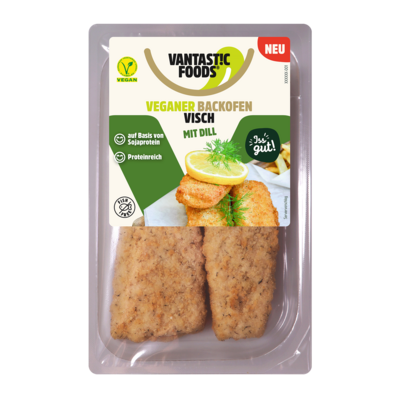 Vantastic Foods Vegan Backofenvisch with dill 200g *THT 04.12.2022*
