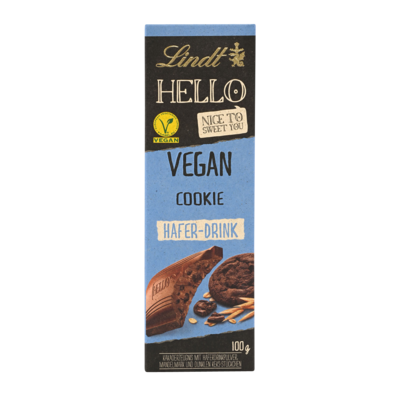 LINDT hello vegan cookie bar 100g