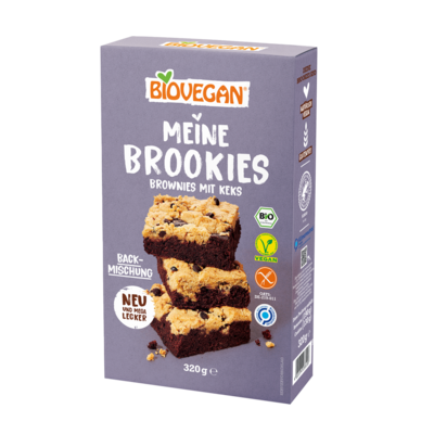 Biovegan brownies with biscuits baking mix organic 320g *THT 31.03.2024*