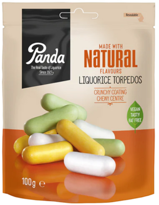 Panda Liquorice Torpedos 100g