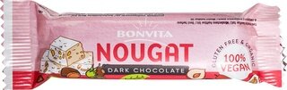 Bonvita Nougat Dark chocolate 40g