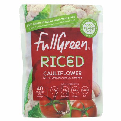 Fullgreen Riced Caulifower Tomato Garlic 200g