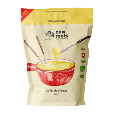 New Roots vegan creamery la fondue vegan, bio, 500g *THT 11 MAART 2024*