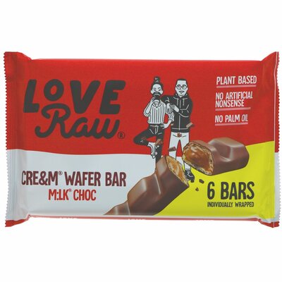 Loveraw Vegan Cre&m Wafer Multipack 129g (6bars)