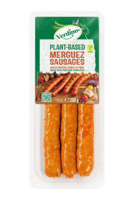 Verdino Plant-Based Merguez Sausages 200g *BBD