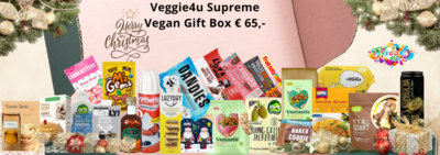 Veggie 4u Supreme Vegan Gift Box € 65,- (23 producten)