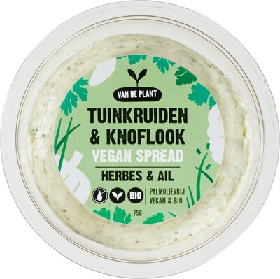 Van de plant Vegan spread kruiden knoflook 75g