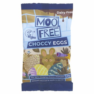 Moo Free Milk Chocolate Mini Eggs 50g