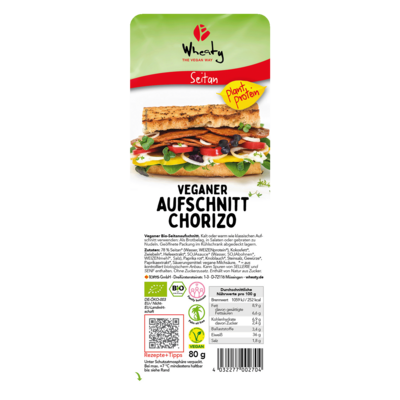 Wheaty Veganer Aufschnitt Chorizo BIO 80g