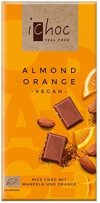 Vivani ichoc Organic Chocolate Almond & Orange 80g