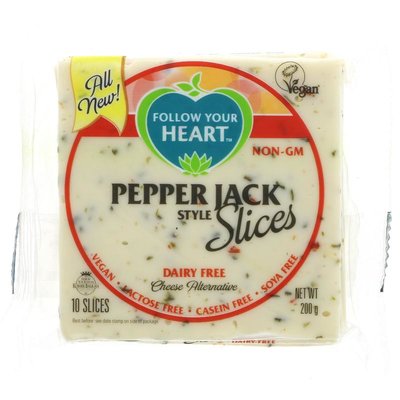 Follow Your Heart Pepper Jack Style Slices 200g *THT 09.01.2023*