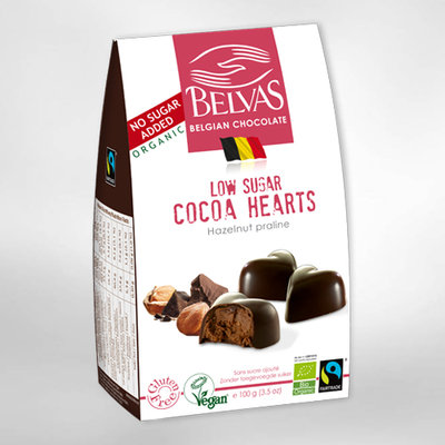 Belvas Ganache donker hart 100g