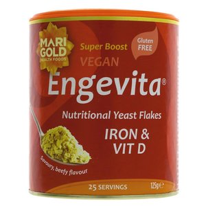 Marigold Engevita Yeast Flakes - Iron & Vit D 125g