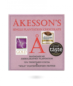 Akesson's Madagascar - 75% chocolate & wild pepper  BIO 60g	