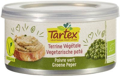 Tartex Vega paté groene peper 125g